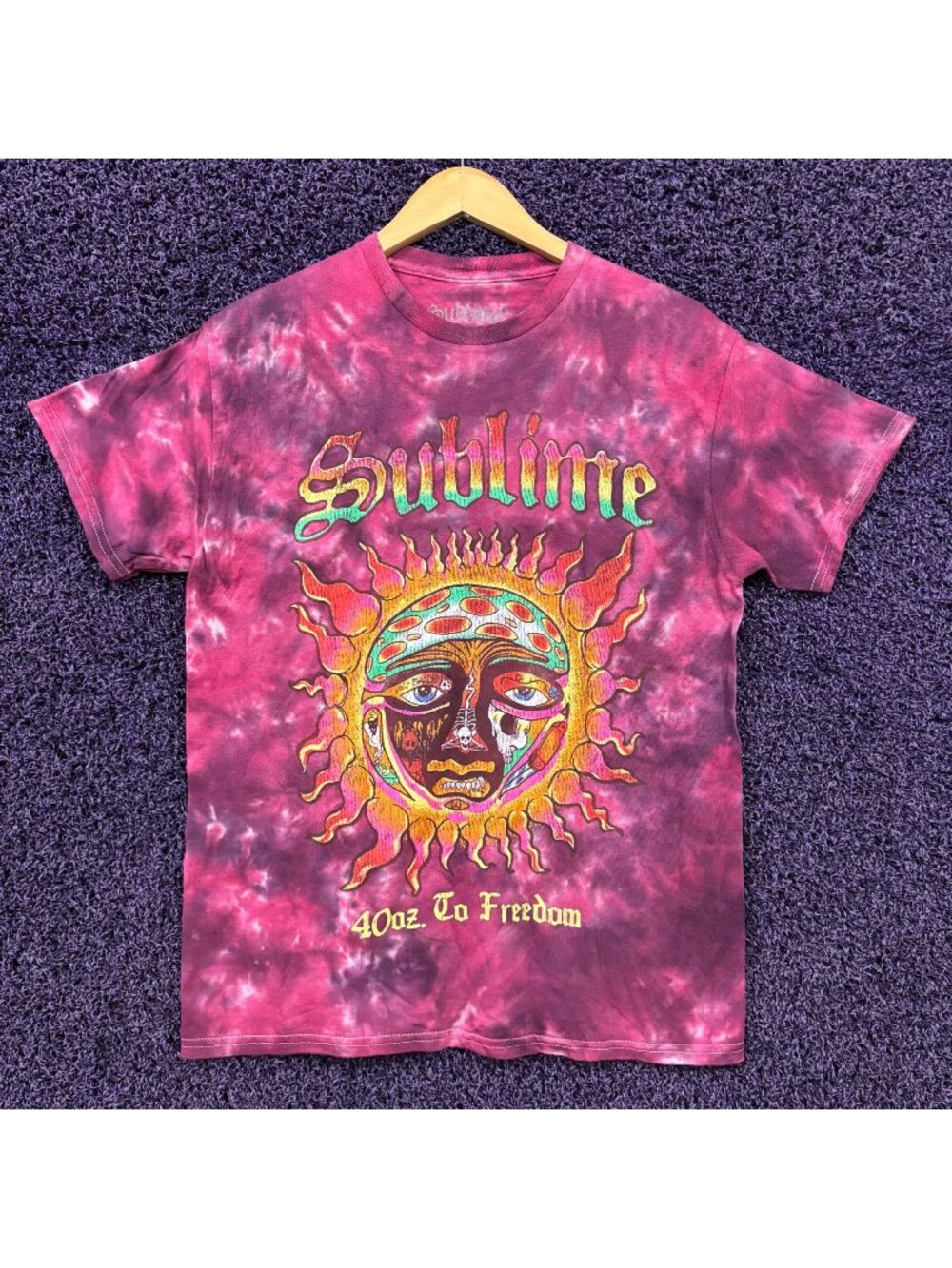 Sublime 40 oz To Freedom Album Ska Punk Tie-Dye T-Shirt M
